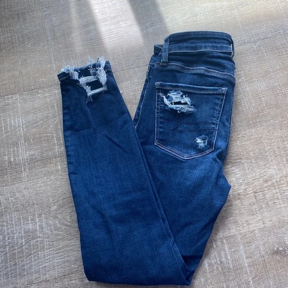 American Eagle size 0 Next Level stretch Jeggings - Picture 4 of 4